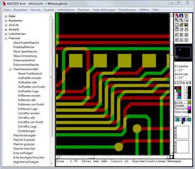 BAE Version 7.4: Layouteditor: Linksseitige Men&uuml;baumanzeige